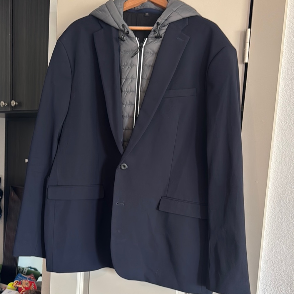 Express Black and Gray Sport Coat Blazer